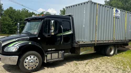 A 20ft storage container at an offsite location